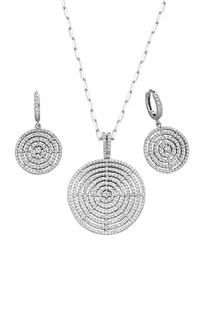 925 Ayar Gümüş Tasarım Set - 67021502