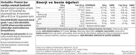 Herbalife Protein Bar Vanilya Aromalı Bademli