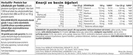 Herbalife Protein Bar Çikolatalı Yer Fıstıklı