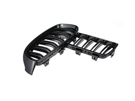 Bmw 4 Serisi F32 2013-2019 İçin Uyumlu M4 Panjur (Çift Çizgi Böbrek) Piano Black