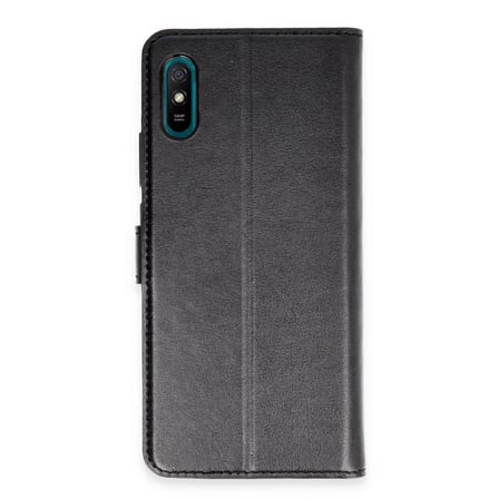 Xiaomi Redmi 9A Kılıf Trend S Plus Kapaklı Kılıf - Siyah