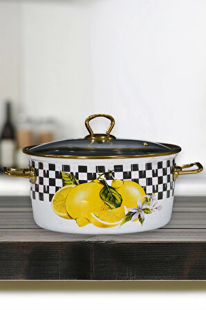 PR Home Lemon Emaye Kızartma Tenceresi 22 cm