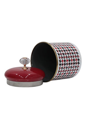 PR Home Forte Red Emaye Baharatlık Kavanoz Orta Boy 12 cm