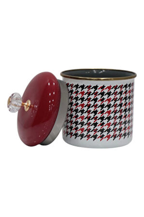 PR Home Forte Red Emaye Baharatlık Kavanoz Orta Boy 12 cm