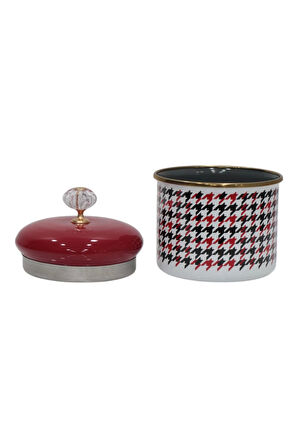 PR Home Forte Red Emaye Baharatlık Kavanoz Küçük Boy 10 cm