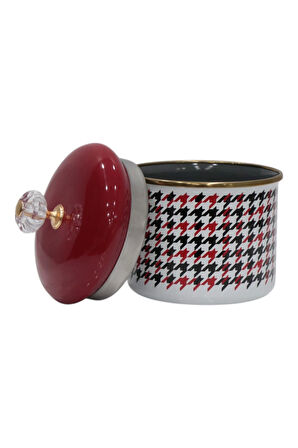 PR Home Forte Red Emaye Baharatlık Kavanoz Küçük Boy 10 cm