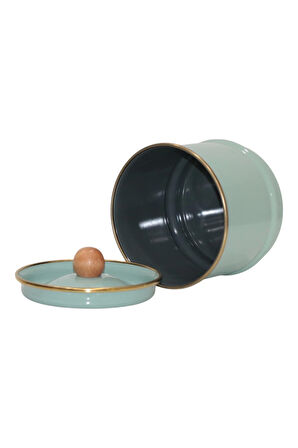 PR Home Soft Green Emaye Kavanoz