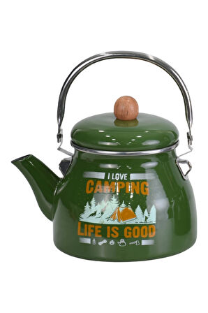 PR Home Camping Emaye Demlik Kettle Büyük 2.1 LT