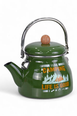 PR Home Camping Emaye Demlik Kettle Büyük 2.1 LT