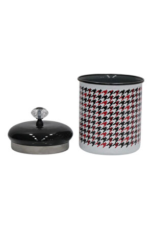 PR Home Forte Black Emaye Baharatlık Kavanoz Büyük Boy 14 cm