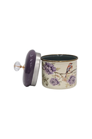 PR Home Fiorella Emaye Baharatlık Kavanoz Küçük Boy 10 cm