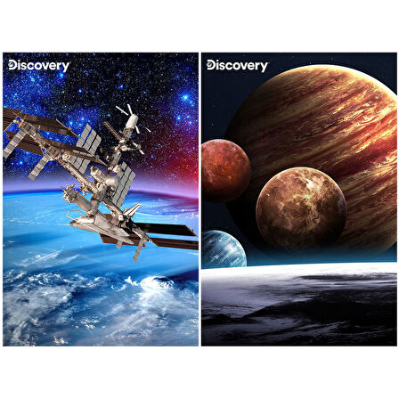Prime 3D Discovery Uydular ve Gezegenler İkili Puzzle 200 Parça 10249