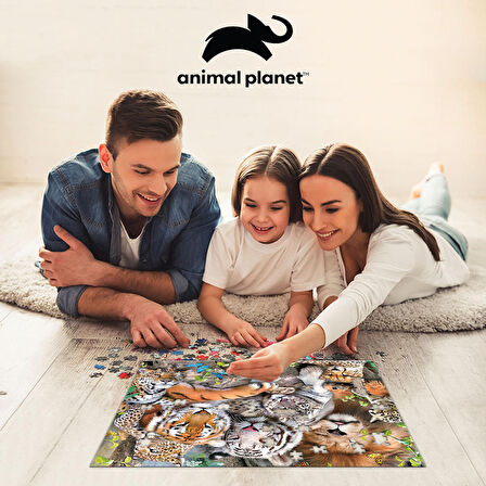 Prime 3D Vahşi Kediler 100 Parça Puzzle ve Figür Set 15544