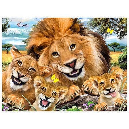 Prime 3D Aslan Pelüş ve Selfie 48 Parça Puzzle 15803