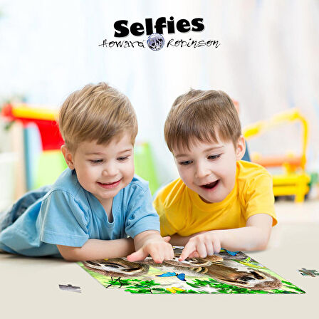 Prime 3D Tembel Hayvan Pelüş ve Selfie 48 Parça Puzzle 15804