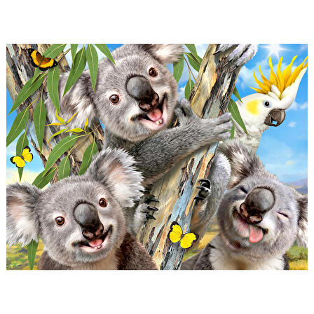 Prime 3D Koala Pelüş ve Selfie 48 Parça Puzzle 15805