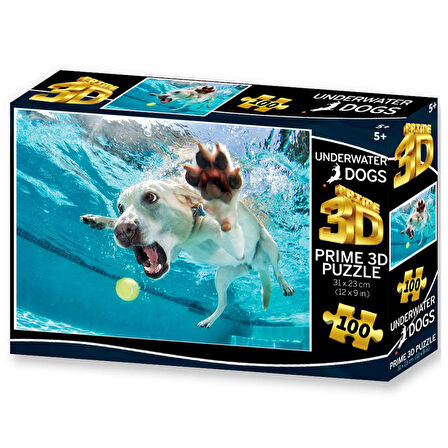 Prime 3D Su Altında Köpek Daisy Puzzle 100 Parça 20508
