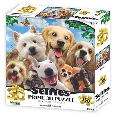 Prime 3D Köpek Selfie 150 Parça Puzzle 20896