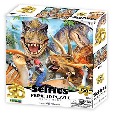 Prime 3D Dinozor Selfie 150 Parça Puzzle 20900
