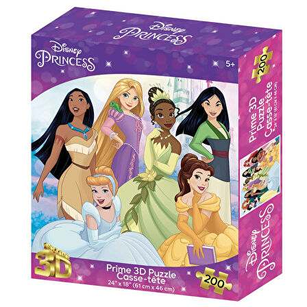 Prime 3D Disney Princess Puzzle 200 Parça 32567
