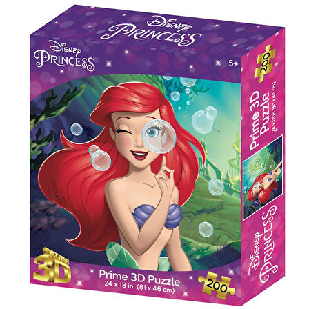 Prime 3D Disney Princess Deniz Kızı Ariel Puzzle 200 Parça 32822