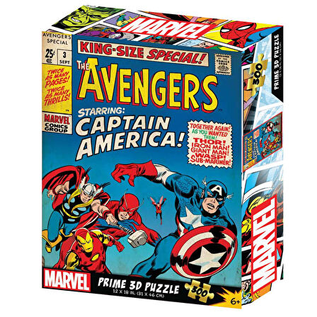 Prime 3D Marvel Comics Avengers Puzzle 300 Parça 33167