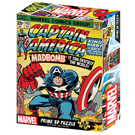 Prime 3D Marvel Comics Captain America Puzzle 300 Parça 33175