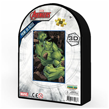 Prime 3D The Hulk 300 Parça Puzzle 35583 - Metal Kutu