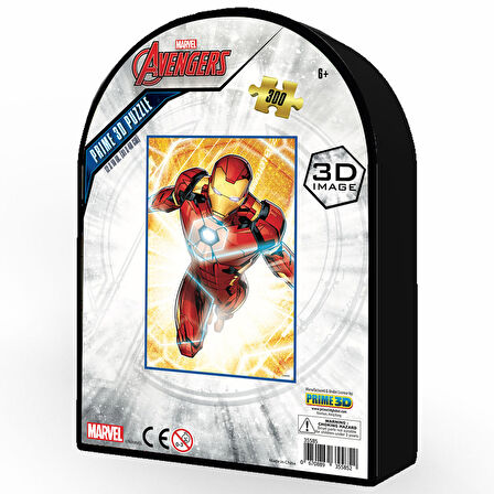 Prime 3D Iron Man 300 Parça Puzzle 35585 - Metal Kutu