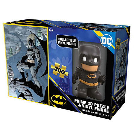 Prime 3D Batman Figür ve 300 Parça Puzzle 35806