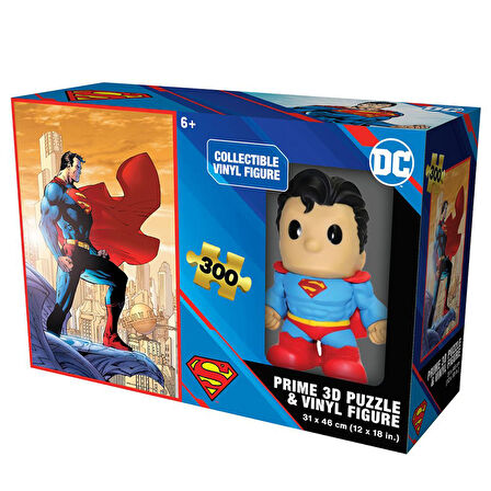 Prime 3D Superman Figür ve 300 Parça Puzzle 35807
