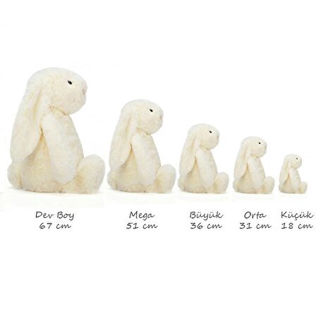 Jellycat Bashful Kiraz Tavşan Orta Boy 31 cm