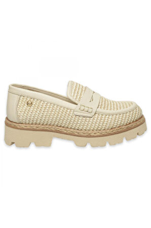 Mammamia D25Ya-3680Z Günlük Krem Kadın Ayakkabı