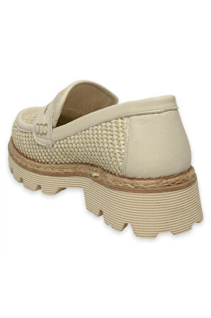 Mammamia D25Ya-3680Z Günlük Krem Kadın Ayakkabı