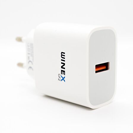 Winex USB Micro 18W Quick Charger3.0 Ultra Hızlı Kablolu Şarj Aleti