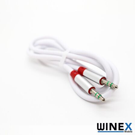 Winex AX42 Gfz 3.5mm Aux Kablo 1m Beyaz