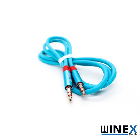 Winex AX42 Gfz 3.5mm Aux Kablo 1m Mavi