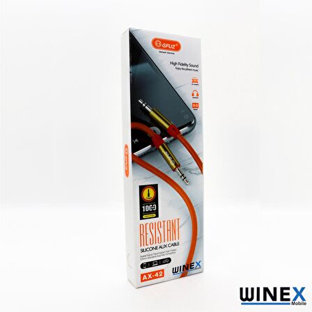 Winex AX42 Gfz 3.5mm Aux Kablo 1m Turuncu