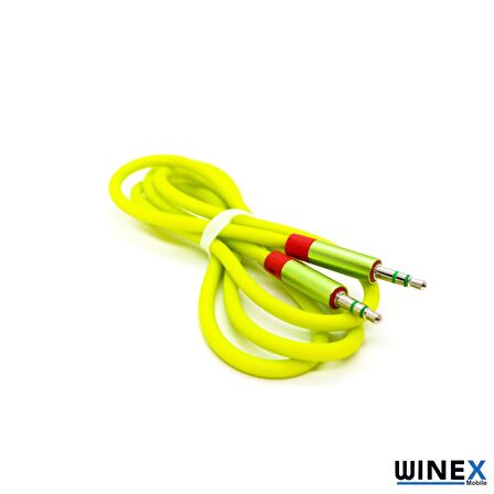 Winex AX42 Gfuz 3.5mm Aux Kablo 1m Yeşil