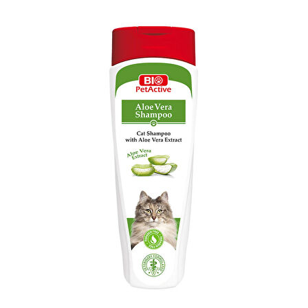 Bio Pet Active Kediler için Aloe Vera Özlü Şampuan 400 Ml