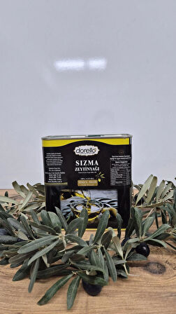 Dorello Naturel Sızma Zeytinyağı Soğuk Sıkım Teneke 1 Lt