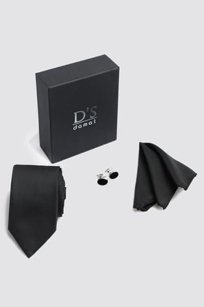 Ds Damat Standart Kravat-Mendil-Kol Düğmesi Aksesuar Setleri 0HF1145SET09