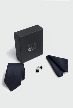Ds Damat Standart Kravat-Mendil-Kol Düğmesi Aksesuar Setleri 0HF1145SET13