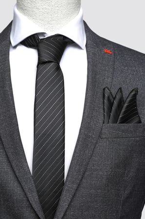 Ds Damat Standart Kravat-Mendil-Kol Düğmesi Aksesuar Setleri 0HF1145SET19