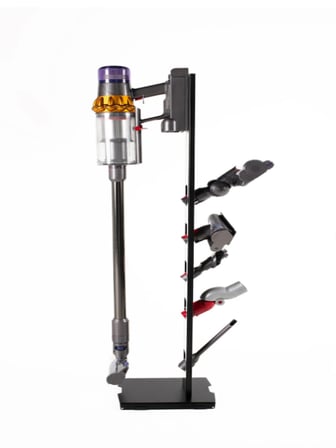 Dyson Uyumlu Alpin Metal Dikey Süpürge Standı Siyah Renk V15-V12-V11-V10-V8-V7-V6-gen5 detect Şarjlı Süpürgelerle Uyumlu