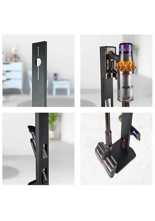 Dyson Uyumlu Alpin Metal Dikey Süpürge Standı Siyah Renk V15-V12-V11-V10-V8-V7-V6-gen5 detect Şarjlı Süpürgelerle Uyumlu