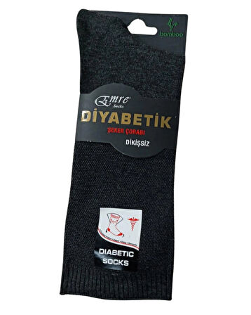 Emre Erkek Diyabetik Bambu Çorap 6 Adet