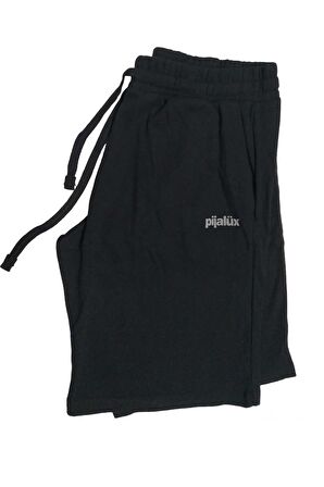 Pijalüx Erkek Tek Alt Şort 3301/Siyah/XL
