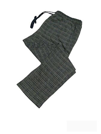 Pijalüx Erkek Ekose Desen Tek Alt 2914/Yeşil/2XL