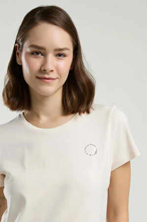 Kadın Bisiklet Yaka Viskon Kısa Kol Pijama Takım Q3K2K12